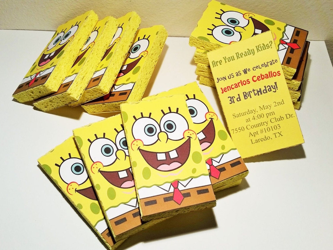 Spongebob Squarepants Invitations 5