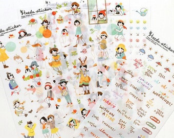 Heeda Heidi sticker set 6 sheets (A 1010)