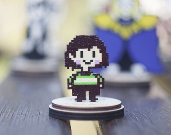 Undertale Chara two-sided collectible figurine game souvenir on a stand