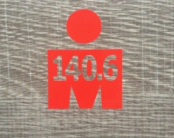140.6 Ironman Triathlon Distance M-dot Vinyl Sticker