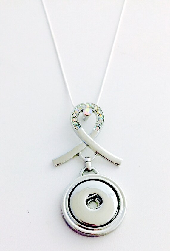 Snap Pendant Necklace Snap has Rhinestones and by WAHMTeam