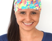 Neon Flowers | Fitness headband | Yoga headband | Gym headband | Workout headband - il_214x170.841879578_g8px