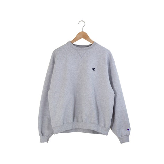 GREY CHAMPION SWEATSHIRT / gray champion pullover / champion