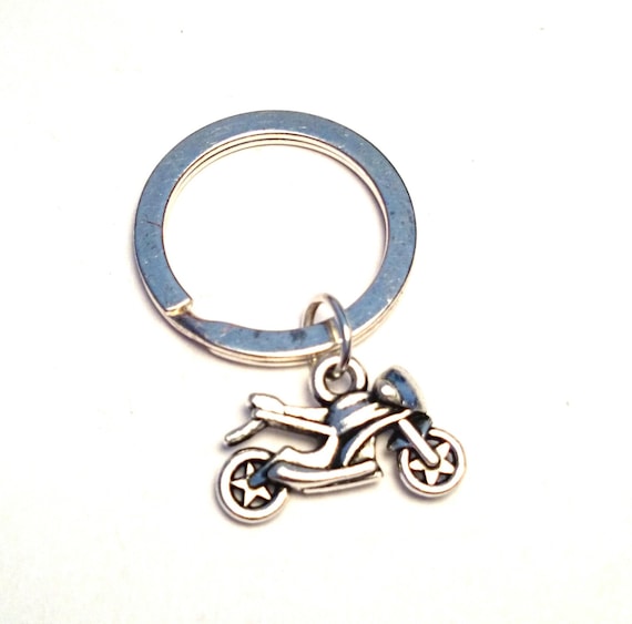 Motorcycle Keychain Personalized Keychain by