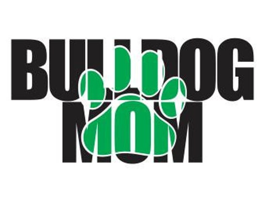 Download Bulldog Mom Knockout Font SVG DXF Silhouette Cricut Graphtec