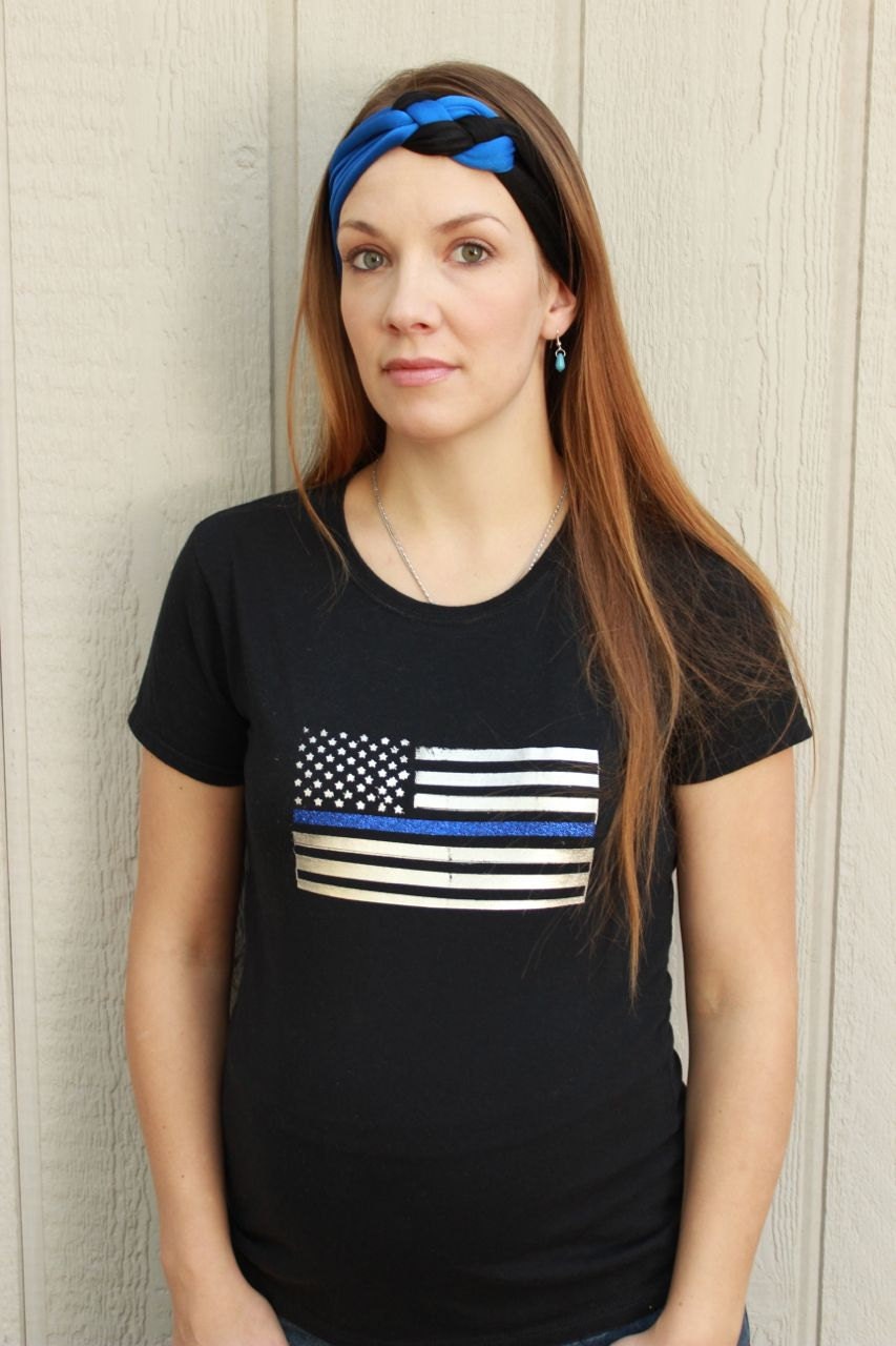 thin blue line shirt women's