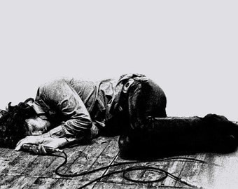 Jim Morrison Poster photo print The Doors Cool poster Concert Rock and Roll lying down on stage
