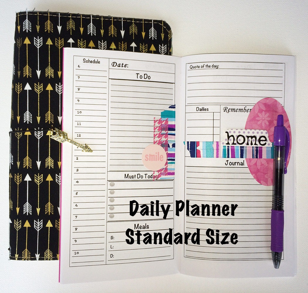 Daily Planner Insert /Midori Insert/ Daily Planner/ Midori