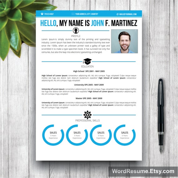 vitae creative curriculum template Word Template Letter CV Microsoft Cover Template & Resume