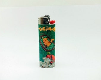 Pokemon Tokemon Pikachu, Charmander Custom Lighter - Marijuana, Weed, Cannabis, Stoned