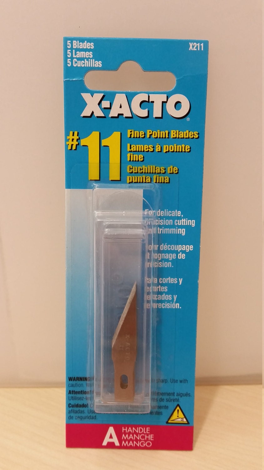 XActo Blade 11 Fine Point Blades pack of 5 by ShorePointeAndCo