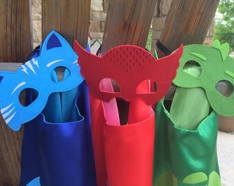 PJ Masks Mask - Catboy, Owlette, Gekko ~ Party favors, costume or cosplay.