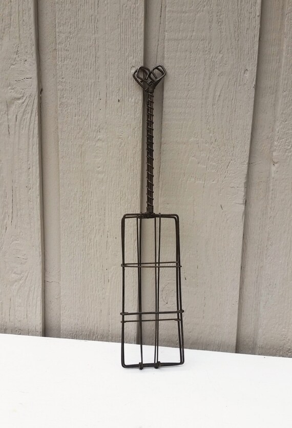 Campfire Grilling Basket Rustic Wire Open Fire Meat Grill