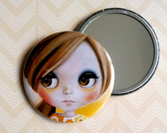 RESERVE LOIS Blythe Doll - Pocket Mirror big eyed sixties style girl