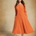 Long Wool Coat/ Wool Coat Jacket / Cashmere Coat / Long Winter Coat / Winter Wool Coat / Orange Coat Dress