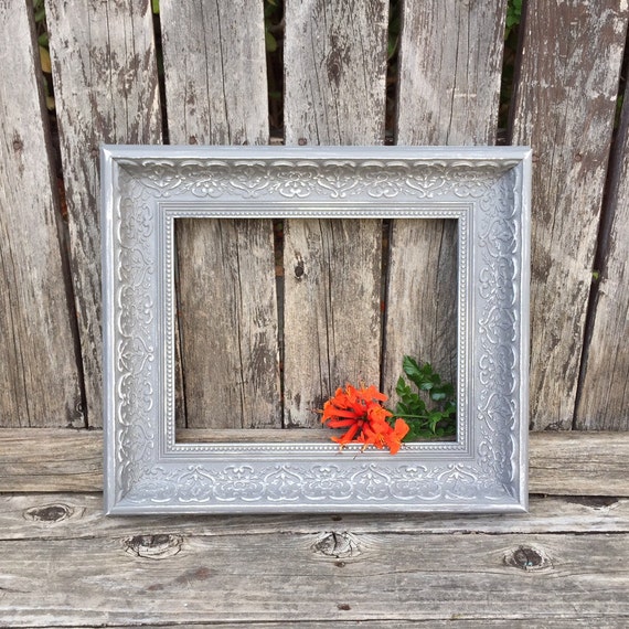 Ornate Picture Frame 11x14 Paris Gray Shabby by ThePaintedLdy