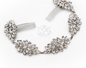 Wedding Hair Comb Rhinestone Bridal Hair Comb Wedding Jewelry Bridal Jewelry Hair Accessory Bridesmaid Hair Comb Bridal Headpiece Daisy