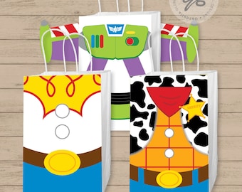 Toy Story Gift Bag Fronts, Toy Story Birthday Party, Toy Story, Toy Story Party, Toy Story Favor Bag, Gift Bag, Favor Tags, Party Favor
