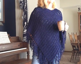 Favorite Poncho a loom knit pattern