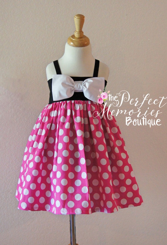 Pink Minnie Mouse Dress Minnie Mouse Dress Girls Minnie