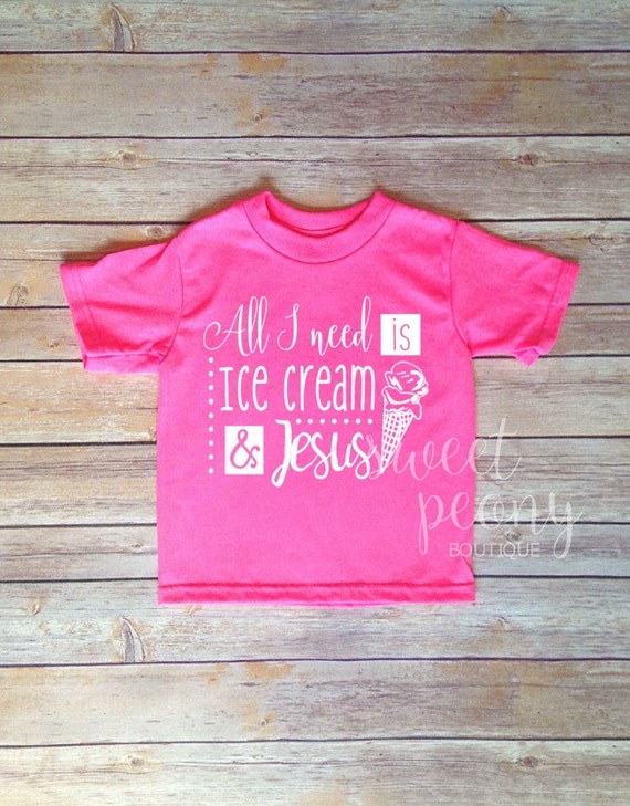 pink ice cream shirt