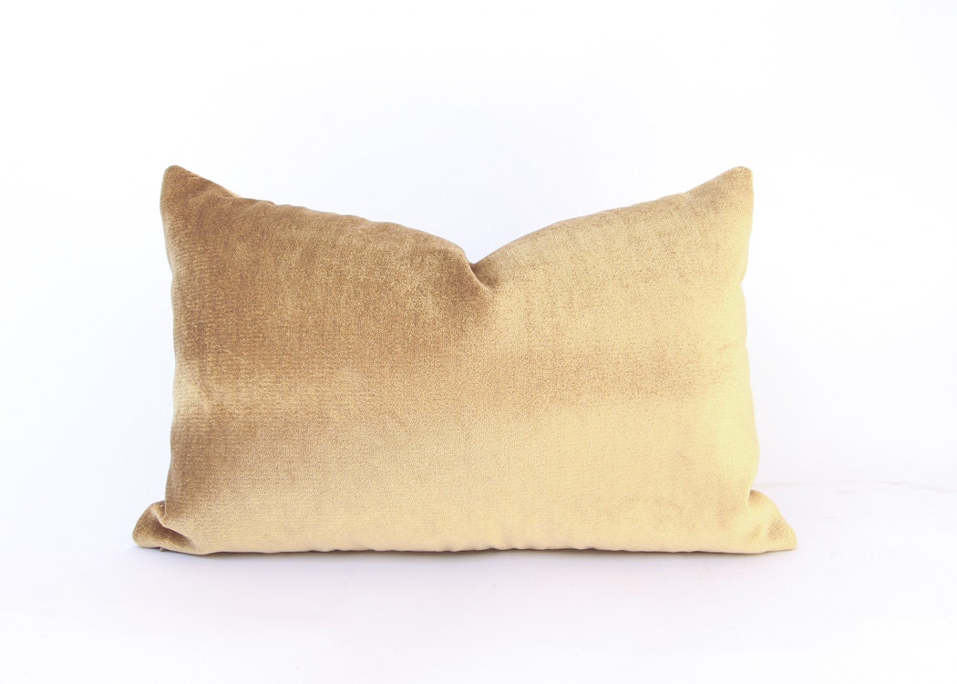  Gold Velvet Pillow  Cover Gold  Throw Pillow  Lumbar Pillows 
