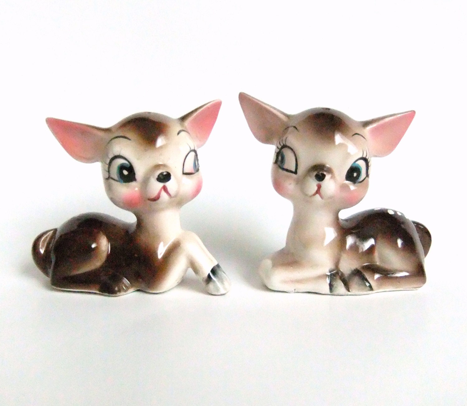 Kitschy Deer Salt and Pepper Shakers Vintage Made by VintageByJade