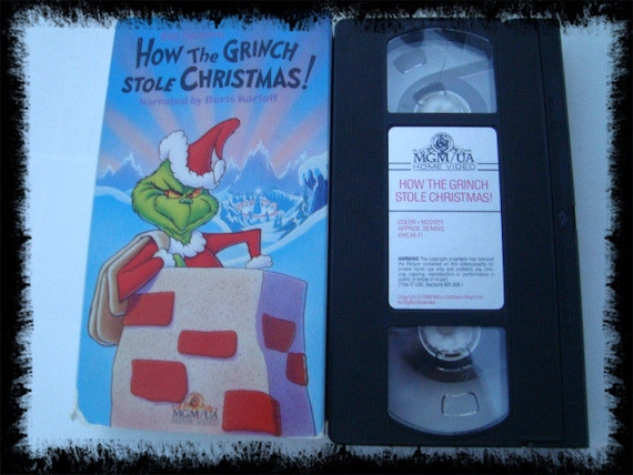 Dr. Seuss: How the Grinch Stole Christmas VHS Cassette Tape