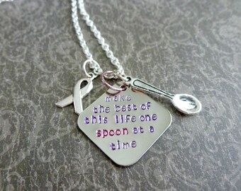 Chronic Pain Jewelry Spoon Theory Invisible Illness Jewelry Spoon Necklace
