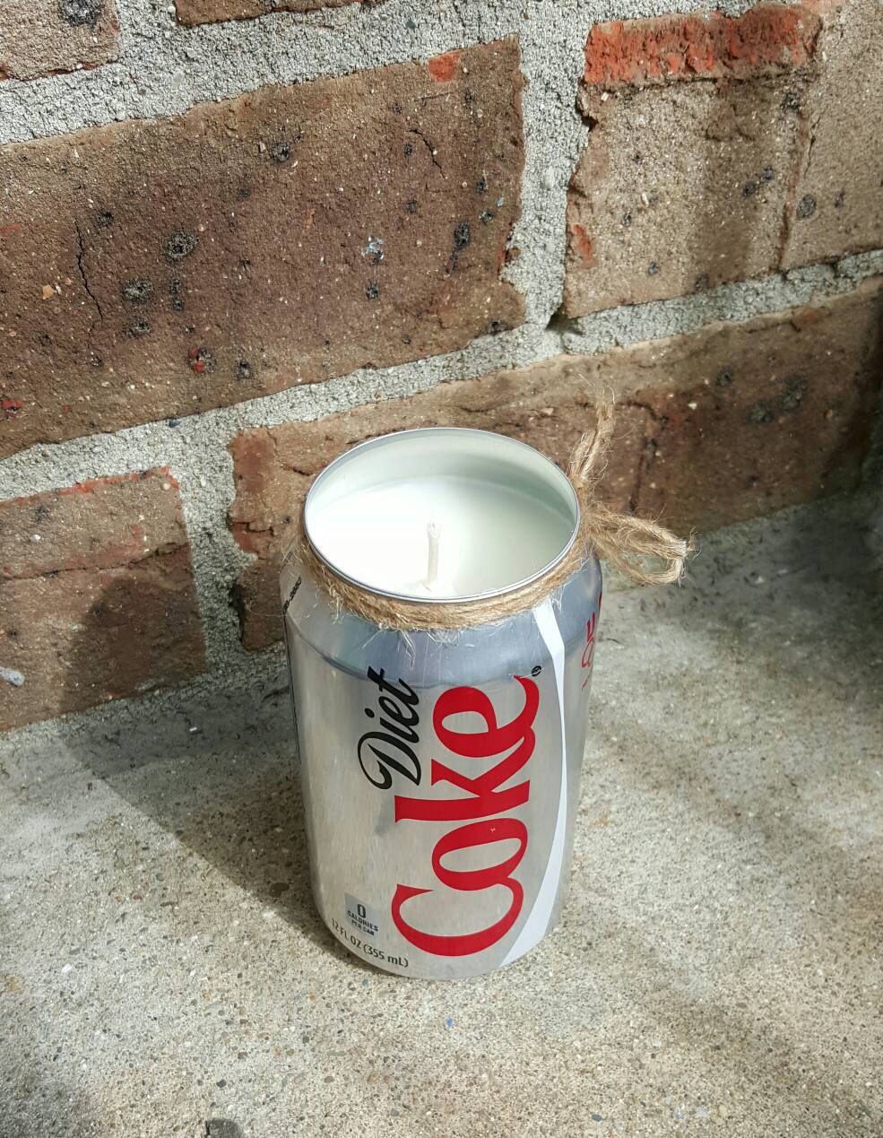 Diet Coke candle aluminum can Soy wax by HomemadeCandlesNSoap