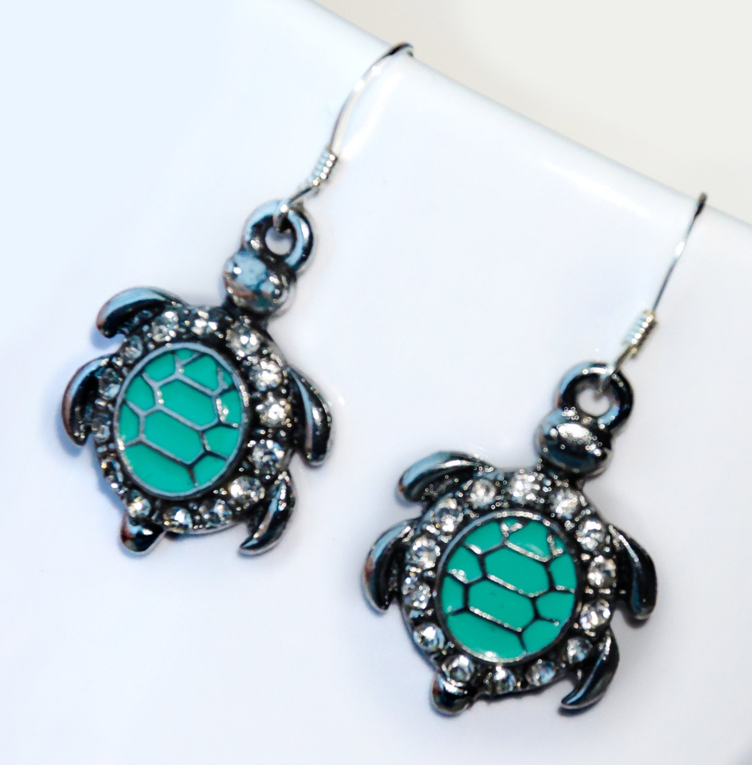 Sea turtle earrings sea turtle jewelry sterling silver