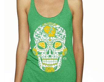 green bay packers sugar skull shirt