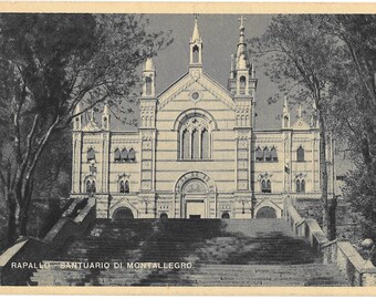 Rapallo, Santuario Di Montallegro, Italy, 1943 Unused Postcard