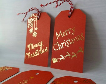 Christmas tags | Etsy