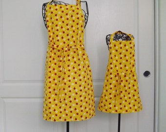 Mommy & Me Apron Set, Petite, Ladybugs