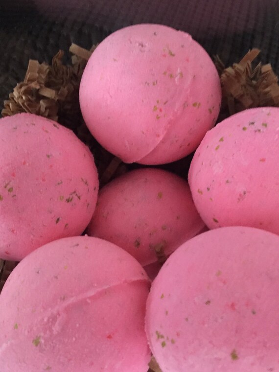 Watermelon Bath Bomb by SpaHabit on Etsy