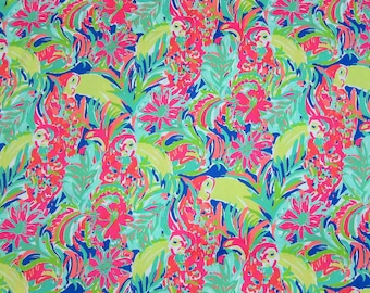 1 Yard 36" x 56" Lilly Pulitzer 2016 Fabric " Casa Banana " 1 Yard 36" x 56"