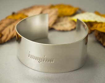 Engraved Silver Bracelet, Customized Silver Bracelet, Silver Custom Bracelet, Engraved Bangle, Quote Bracelet, Personalized Silver Bangle