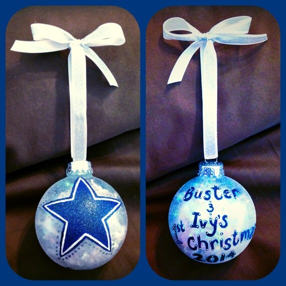 dallas cowboys christmas ornament hand by wattsgoodartistry dallas cowboys christmas ornament hand by wattsgoodartistry