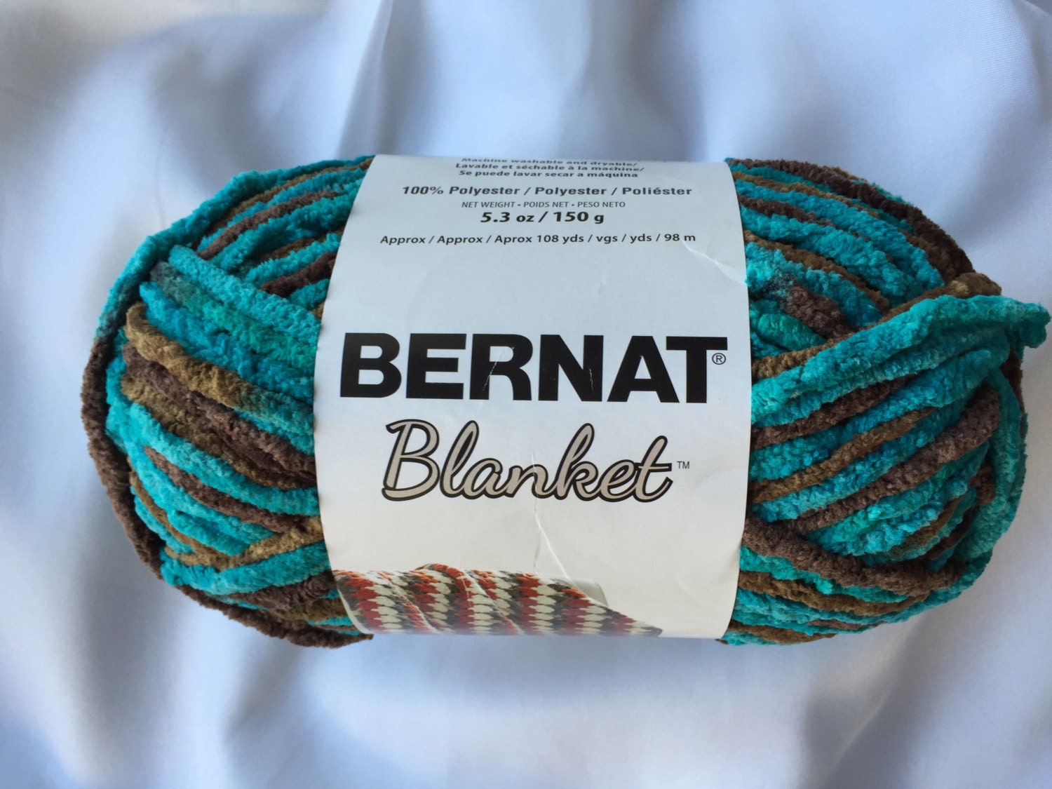 Mallard Wood Bernat Blanket Yarn 00203 / 150g 5.3 oz / Super Bulky
