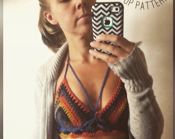 Crochet bralette pattern, crochet top pattern Bralette Top Pattern Crochet Crop Top Crochet Lace Top Crochet Bikini Top Crochet Bra