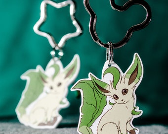 leafeon plush keychain
