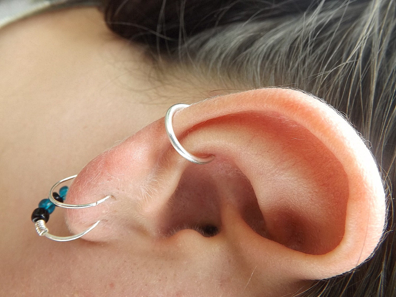 Fake Conch Ringhoop Clip On Sterling Silver Thick 14g inside Astounding conch piercing jewelry you must have Fake Conch Ringhoop Clip On Sterling Silver Thick 14g inside Astounding conch piercing jewelry you must have