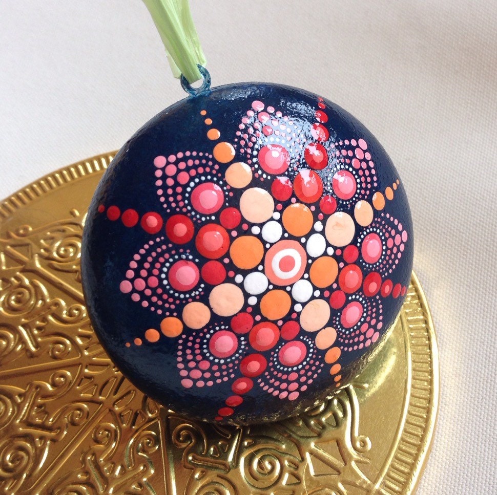 Christmas tree ornament mandala on Christmas by CreateAndCherish