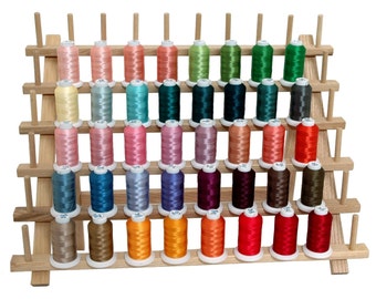 Items similar to 40 Spools Polyester Embroidery Machine Thread Bright ...