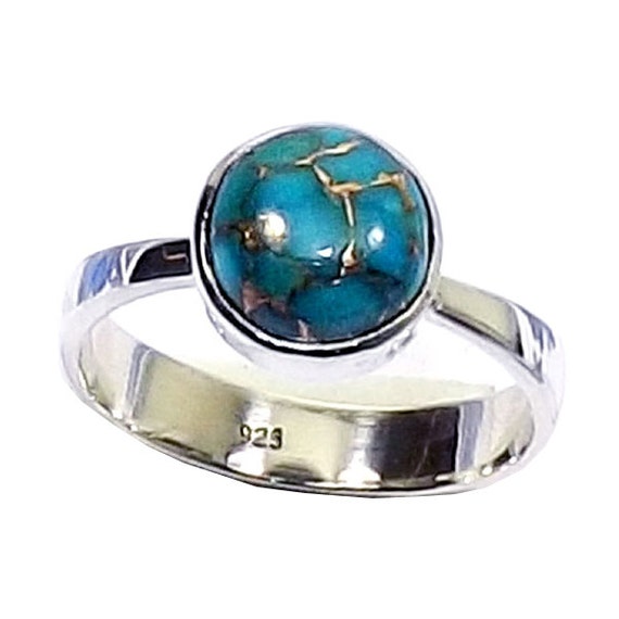 Turquoise rings for women unique tattoo women color
