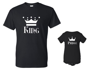 King, Prince T-shirt and Onesie Set