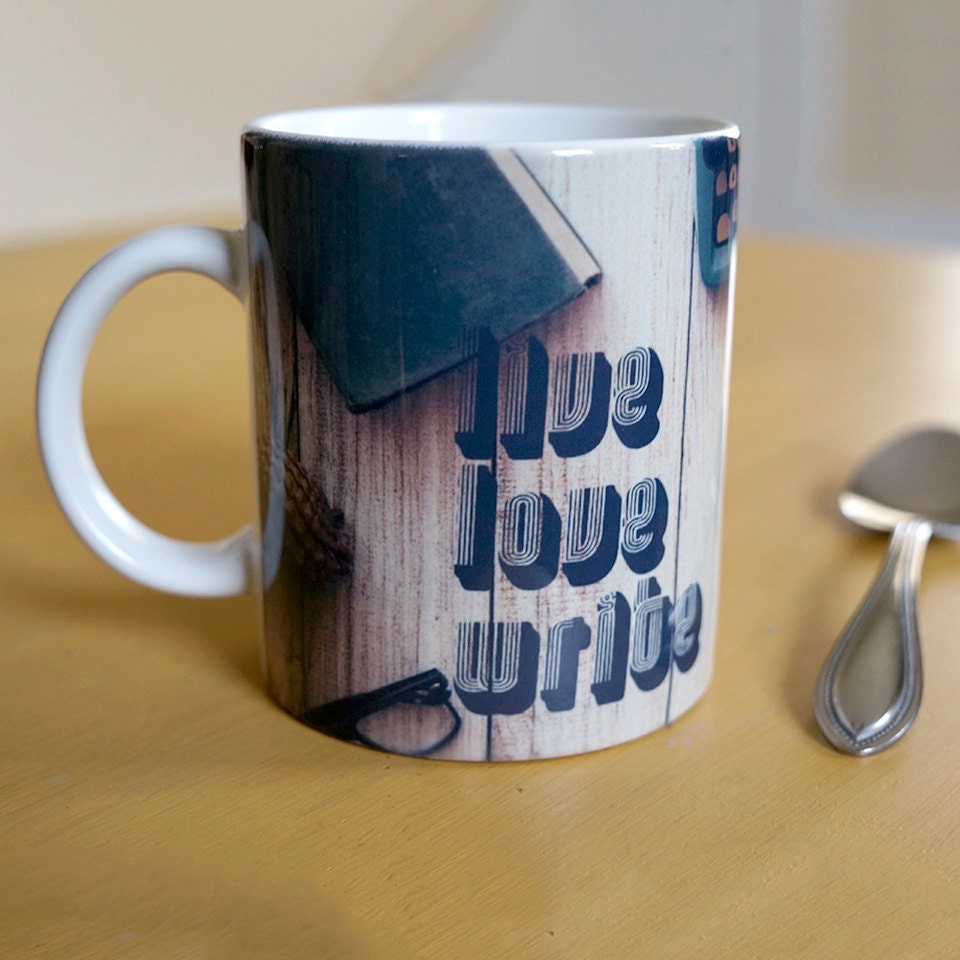 Live Love Write Writers Coffee Mug Mugs Cup by kitchenniche