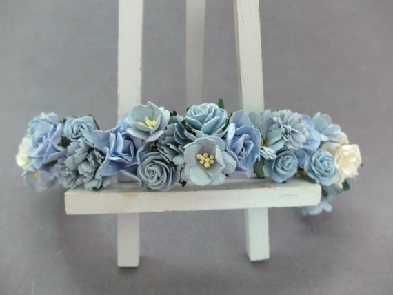 Blue Flower Hair Wreaths - wide 1