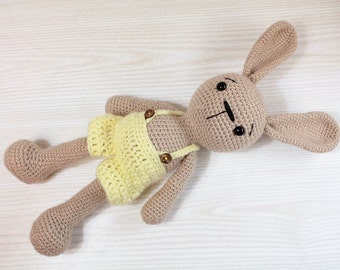 PATTERN : Bunny-Rabbit- Amigurumi bunny pattern - Crochet pattern-Knitted Stuffed animals- doll-toy-baby shower